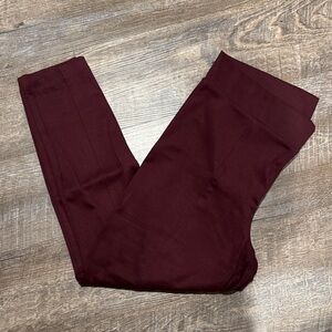 Gap Burgundy Ponte Leggings